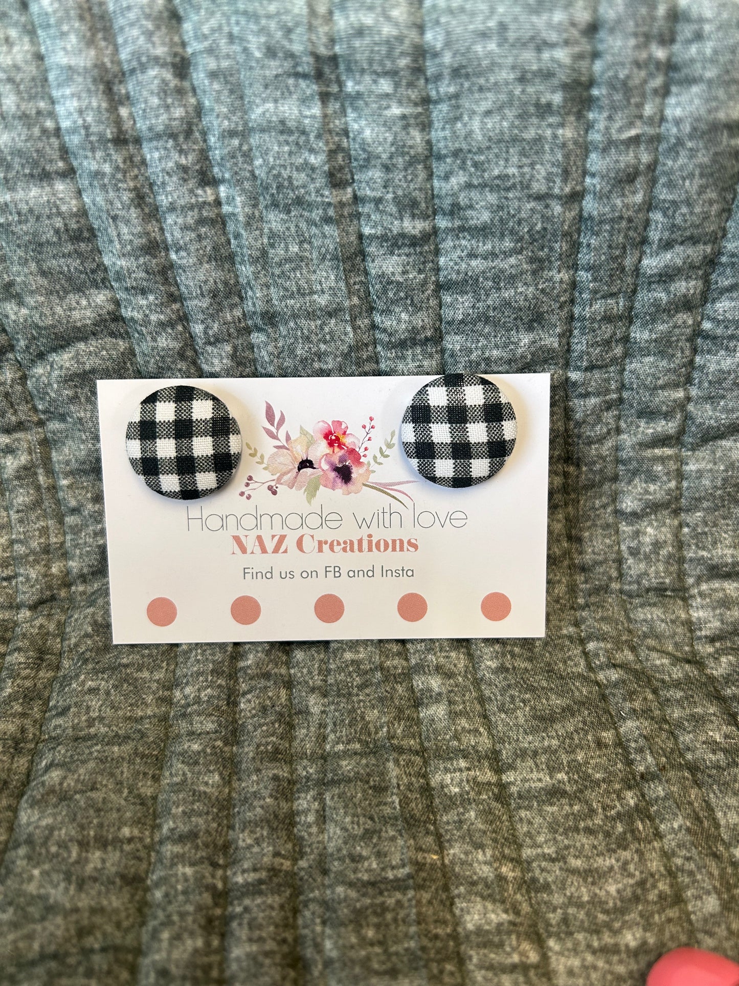 23mm Fabric Button Studs