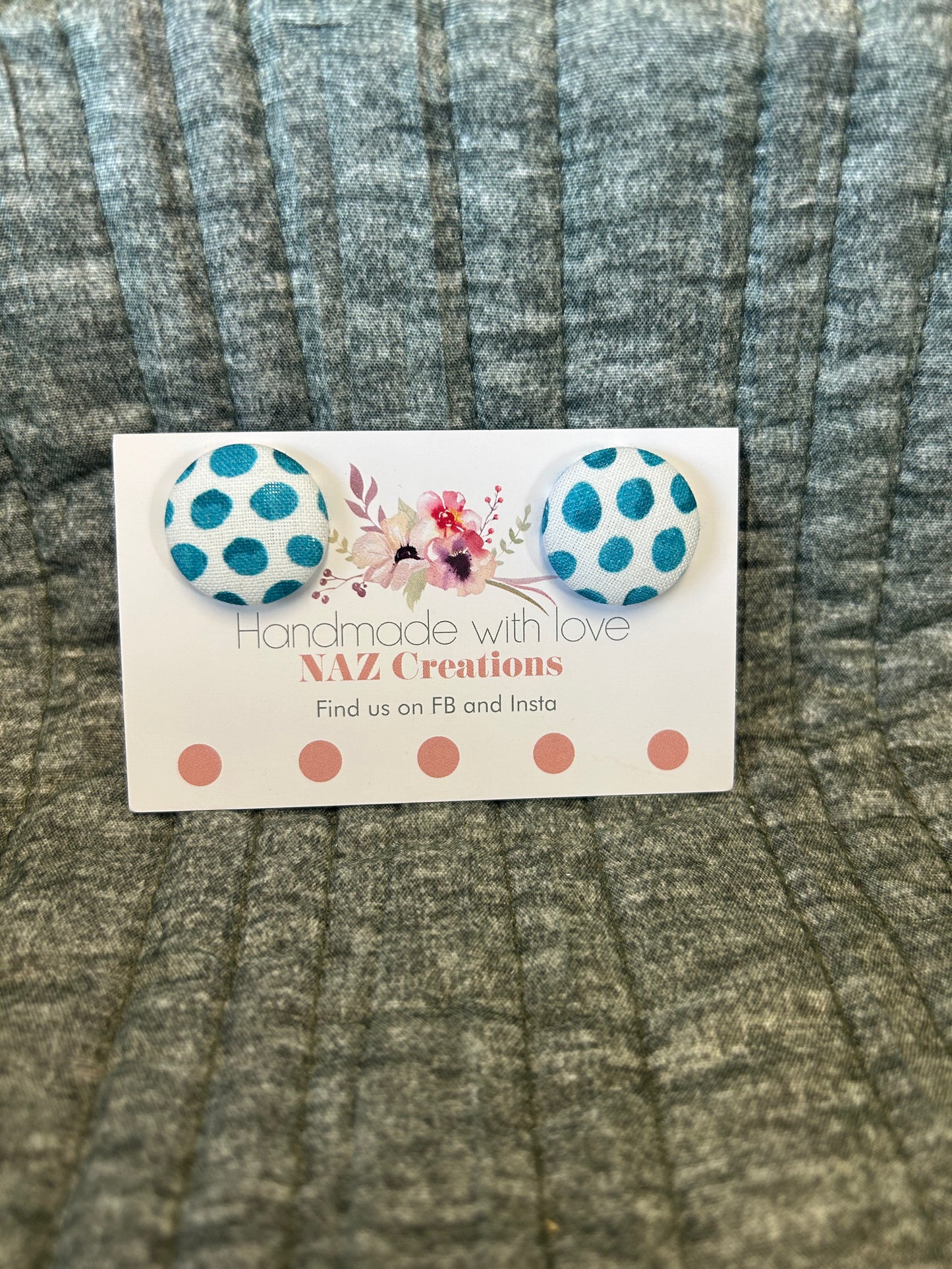 23mm Fabric Button Studs