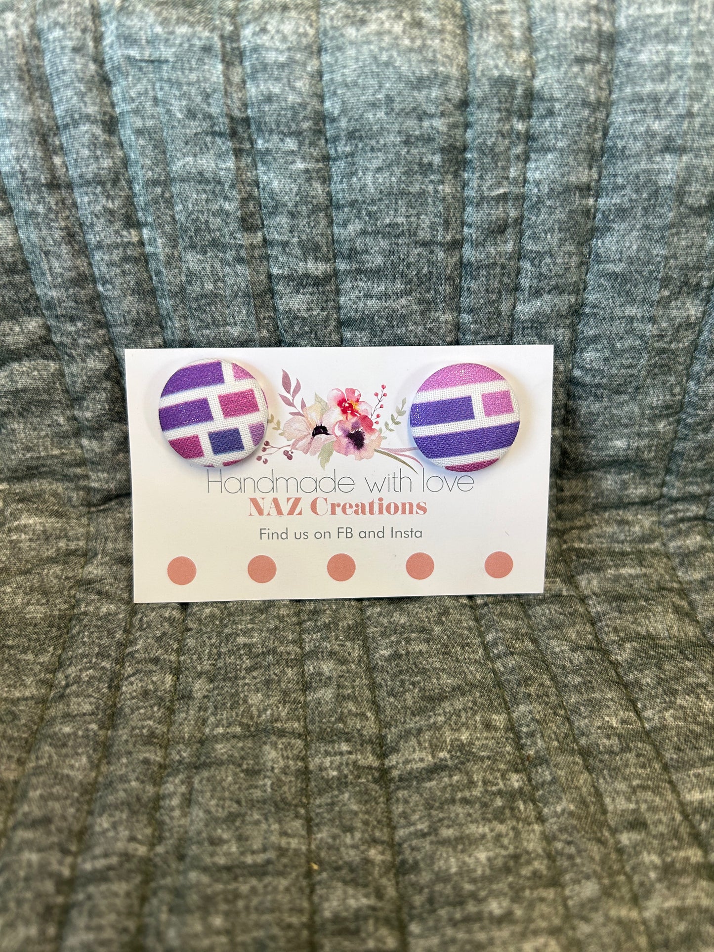 23mm Fabric Button Studs