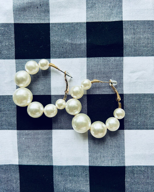 Pearl Hoops