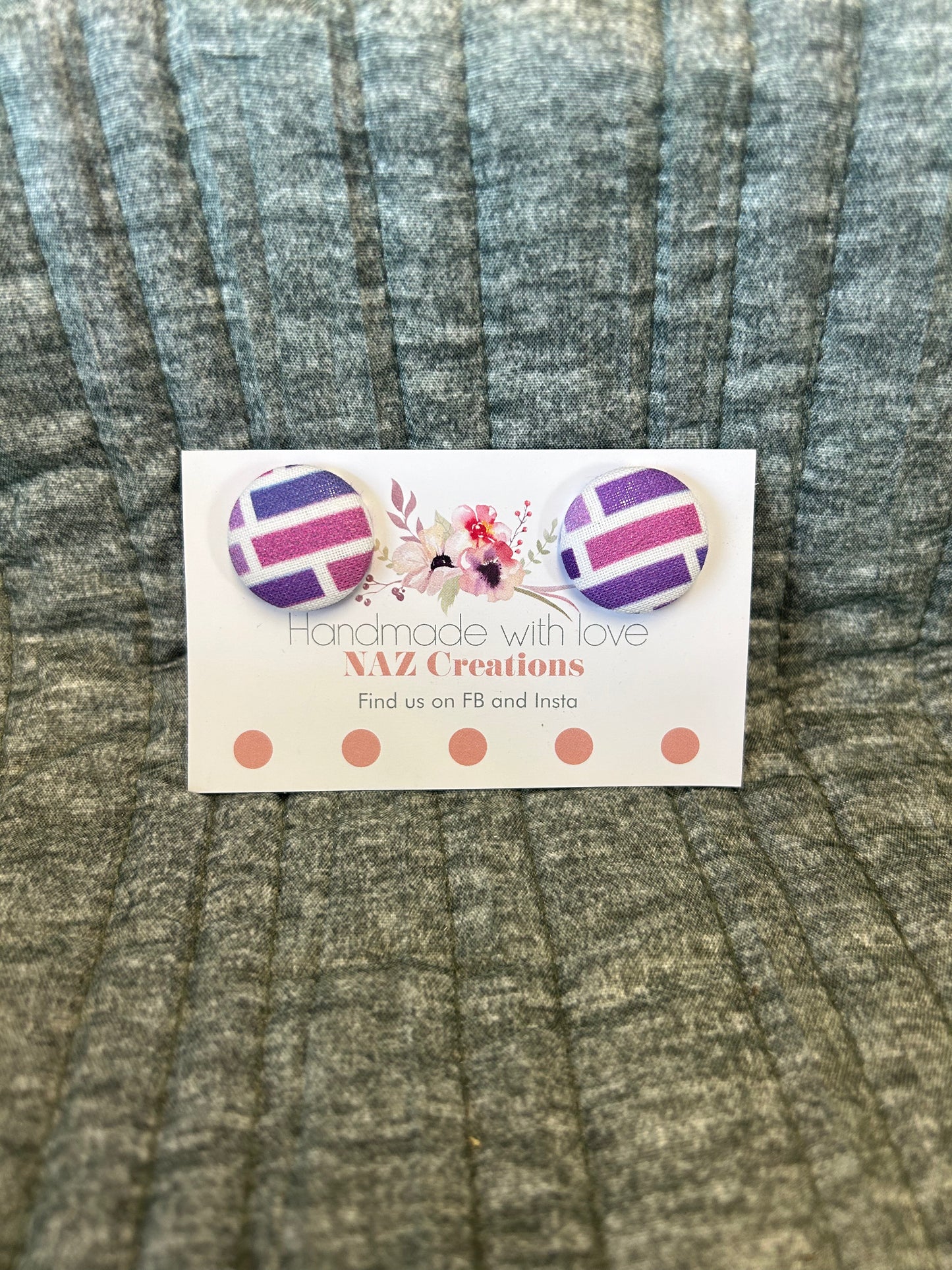 23mm Fabric Button Studs