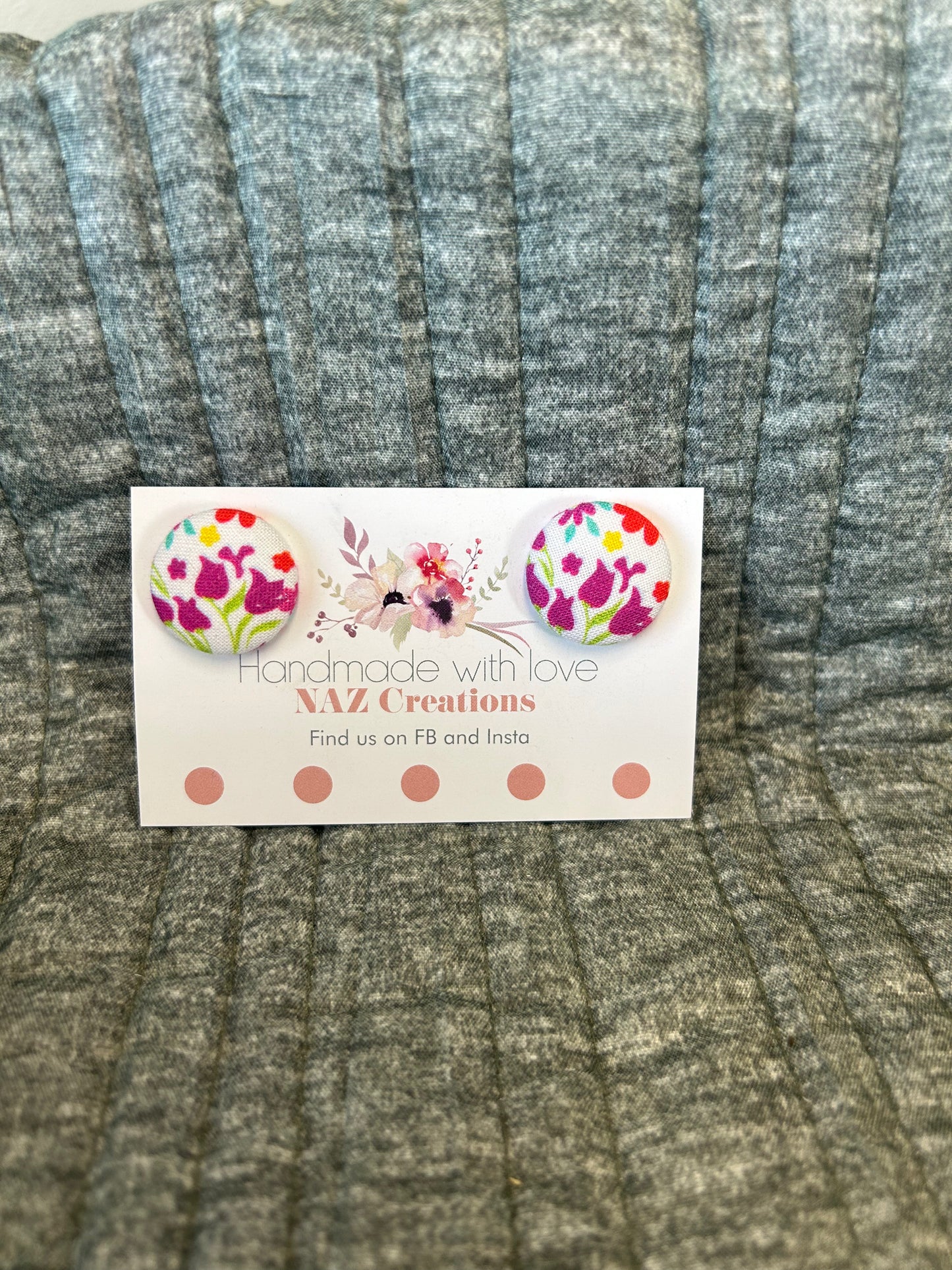23mm Fabric Button Studs