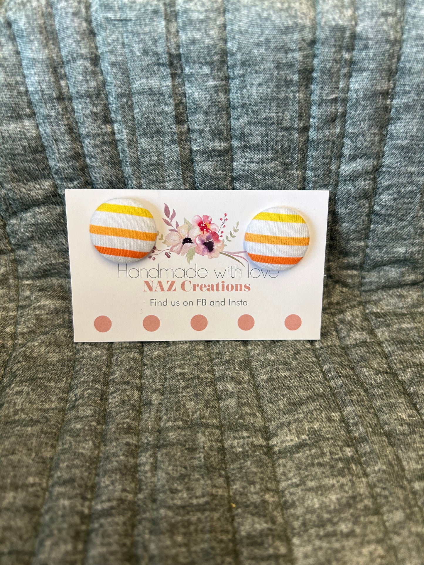 23mm Fabric Button Studs