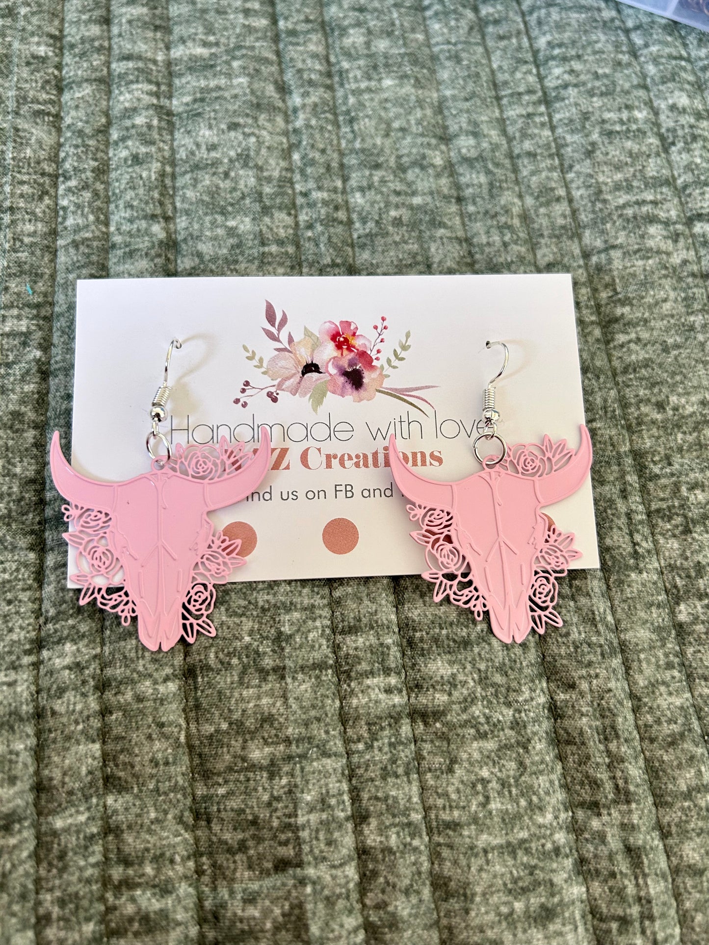 Boho Cow Filigree Earrings