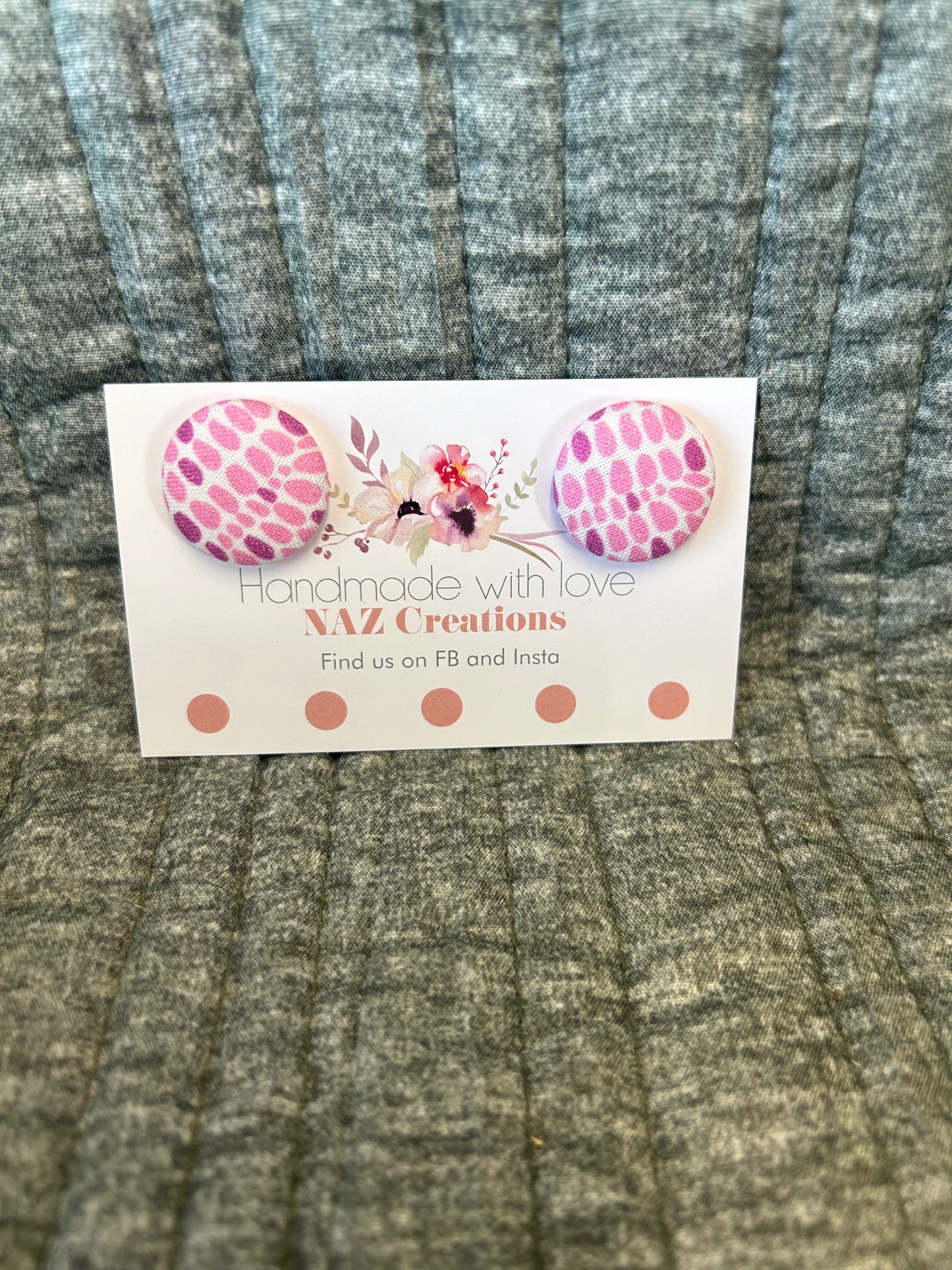 23mm Fabric Button Studs