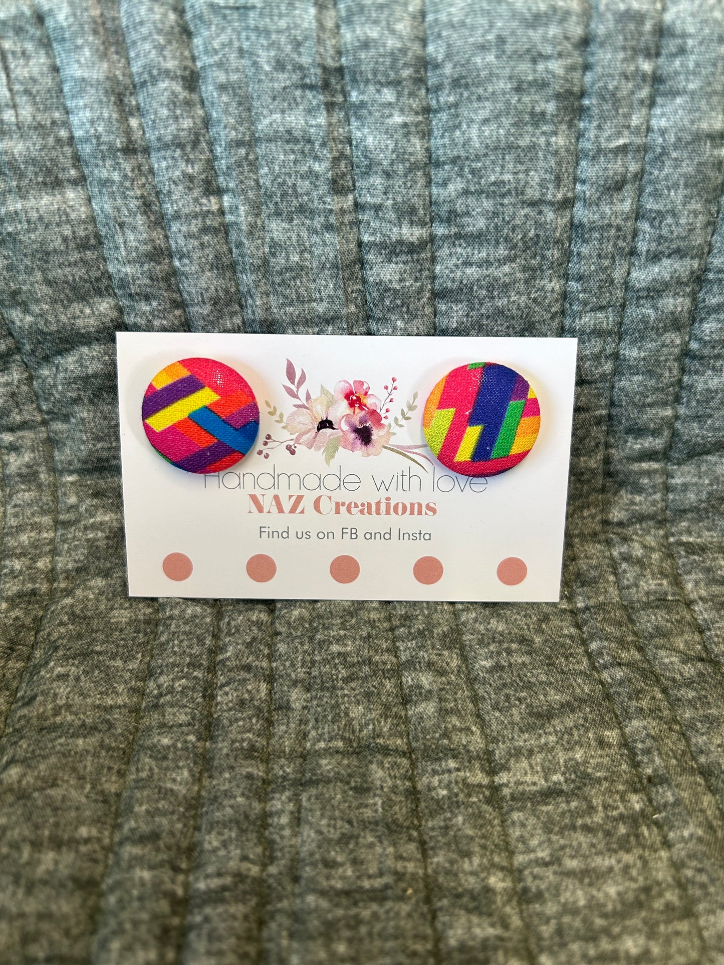 23mm Fabric Button Studs