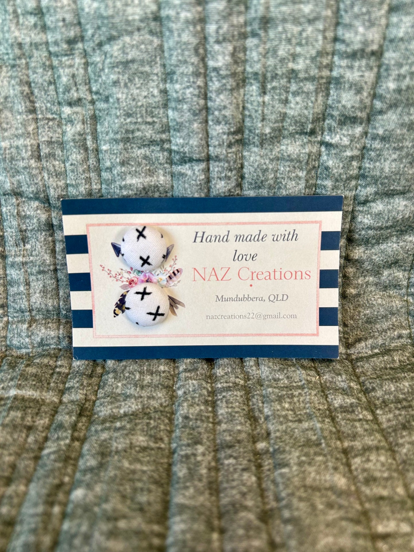 15mm Fabric Button Studs