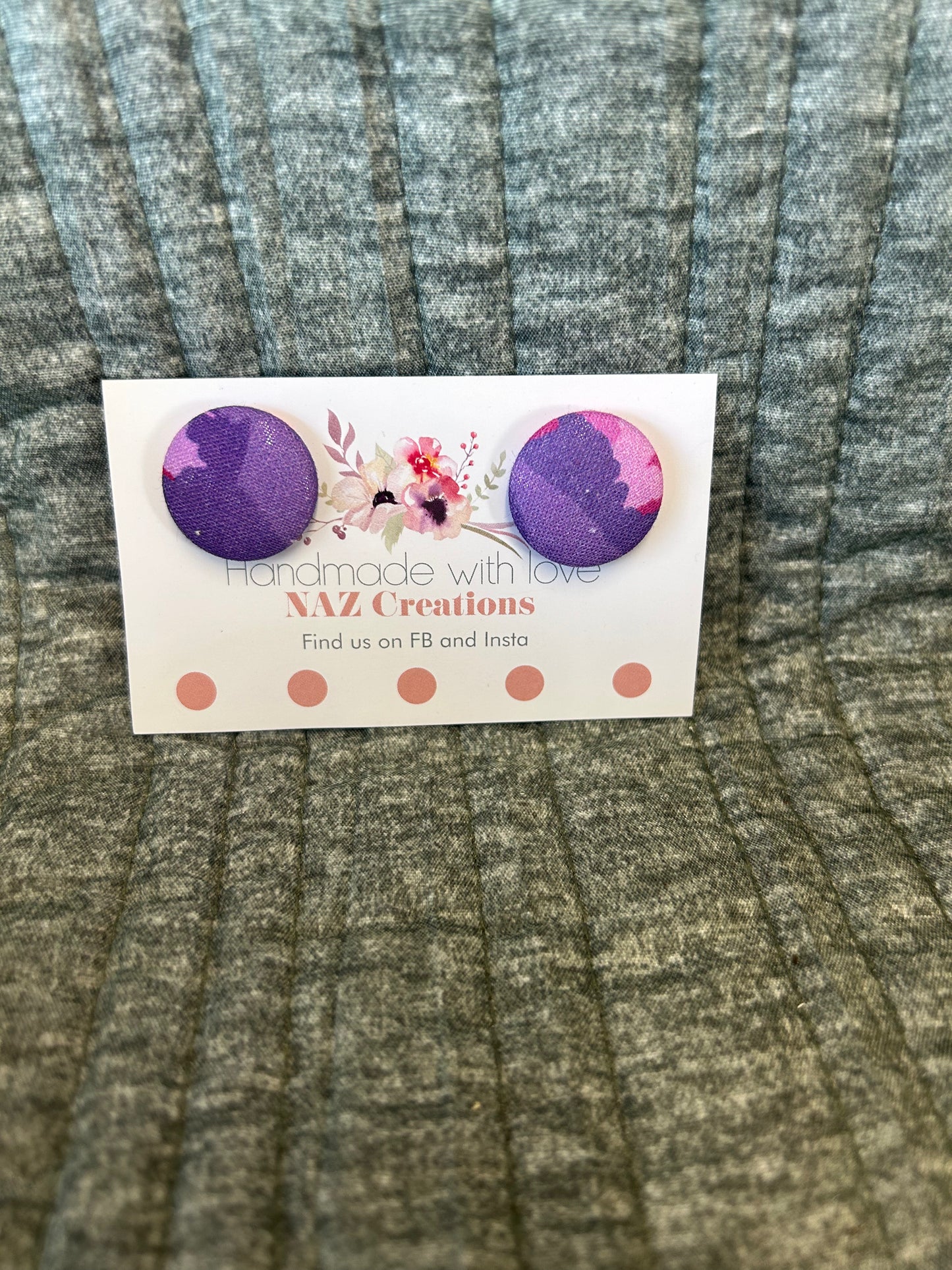 23mm Fabric Button Studs
