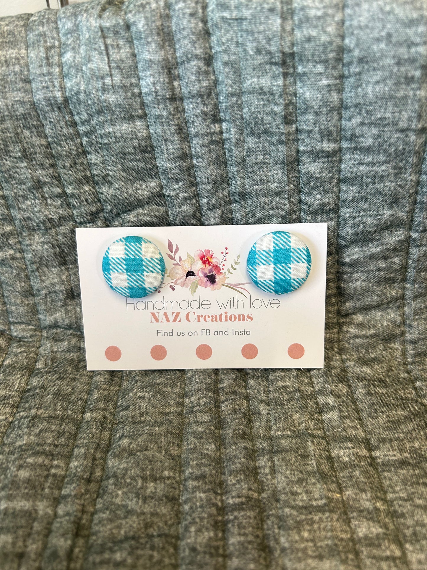 23mm Fabric Button Studs
