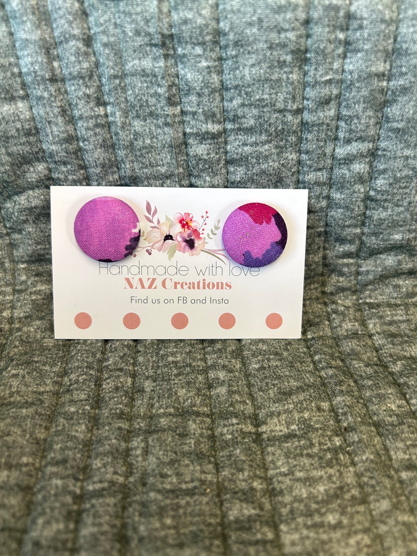 23mm Fabric Button Studs