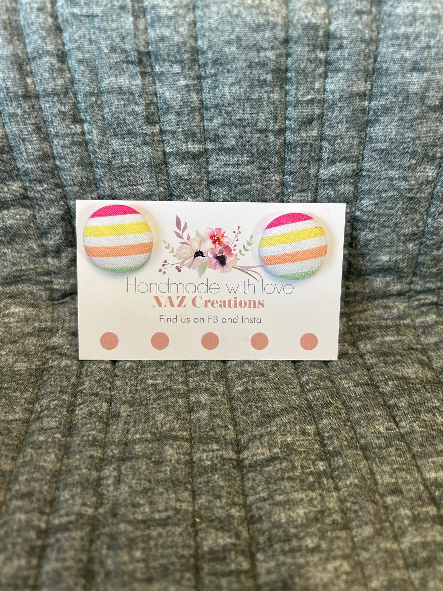 23mm Fabric Button Studs
