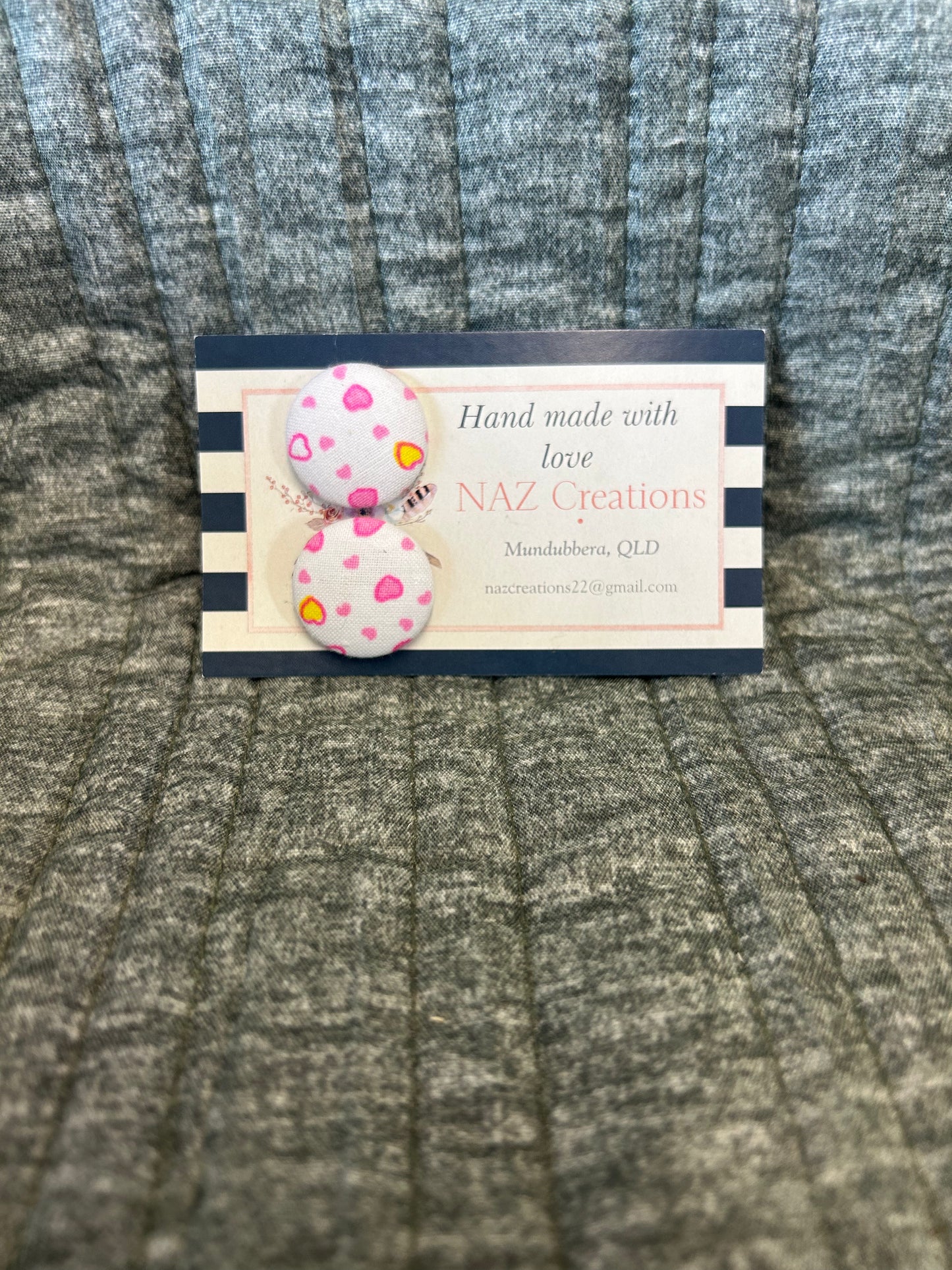 23mm Fabric Button Studs