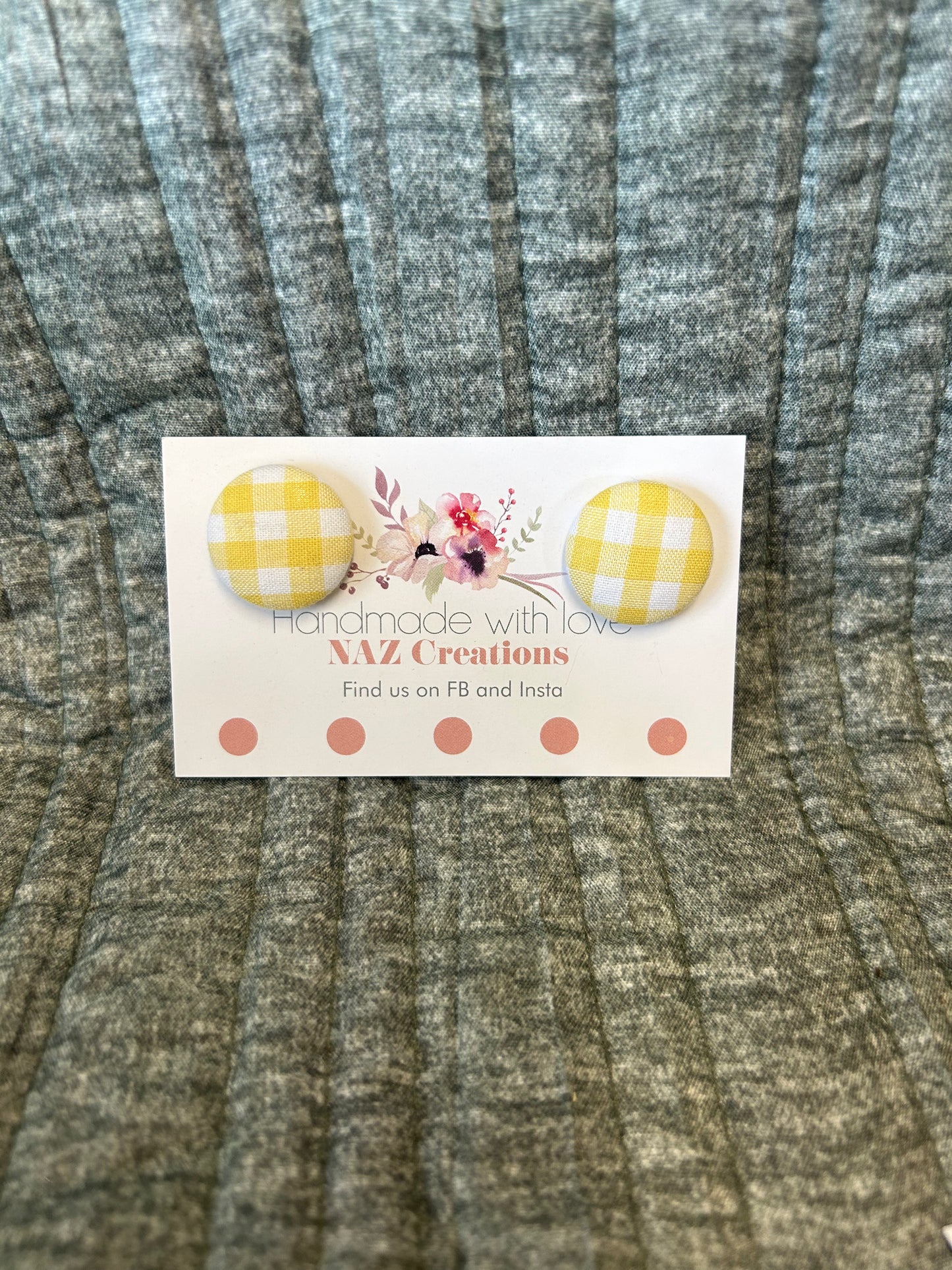 23mm Fabric Button Studs
