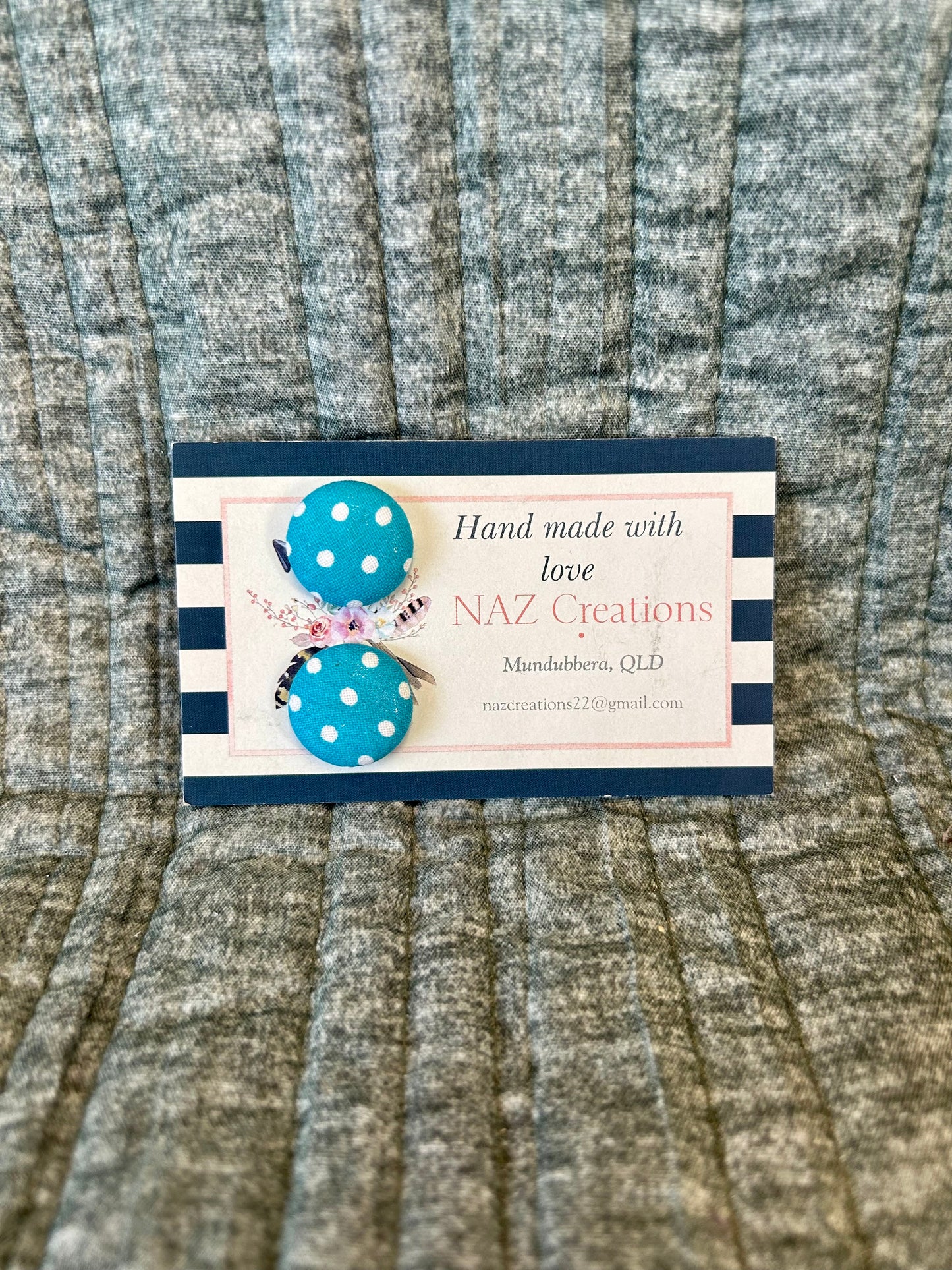 19mm Fabric Button Studs