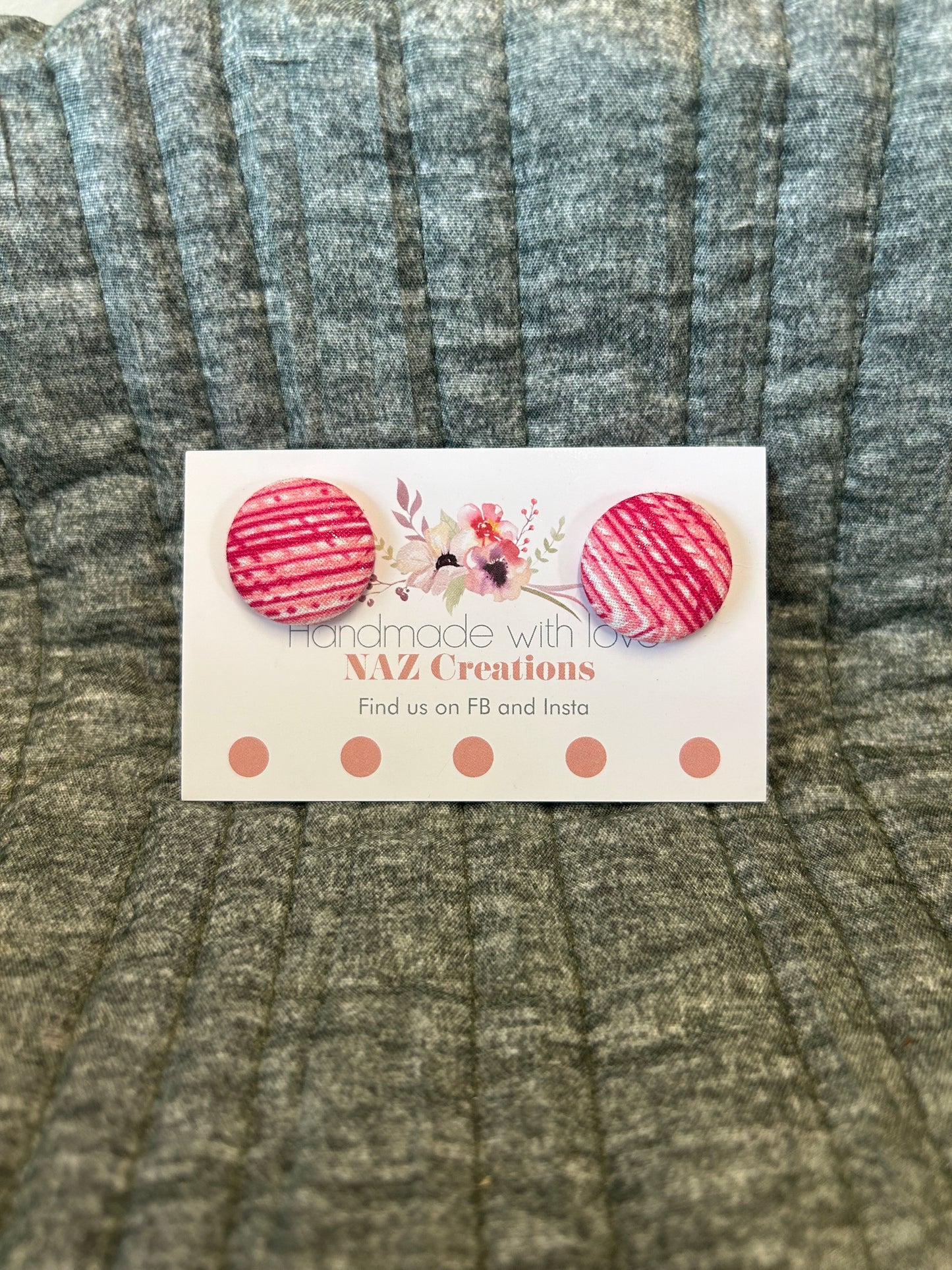23mm Fabric Button Studs