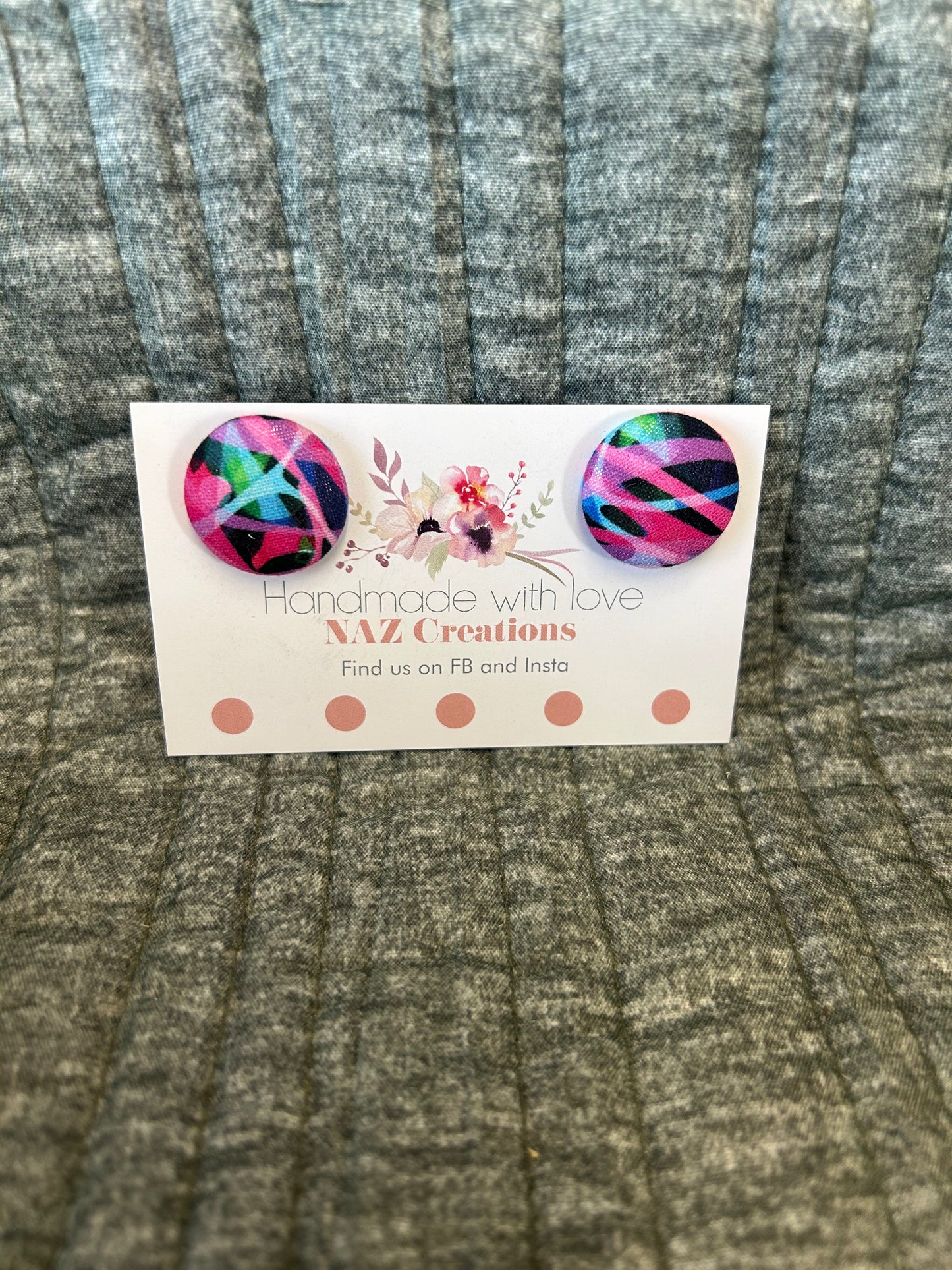 23mm Fabric Button Studs