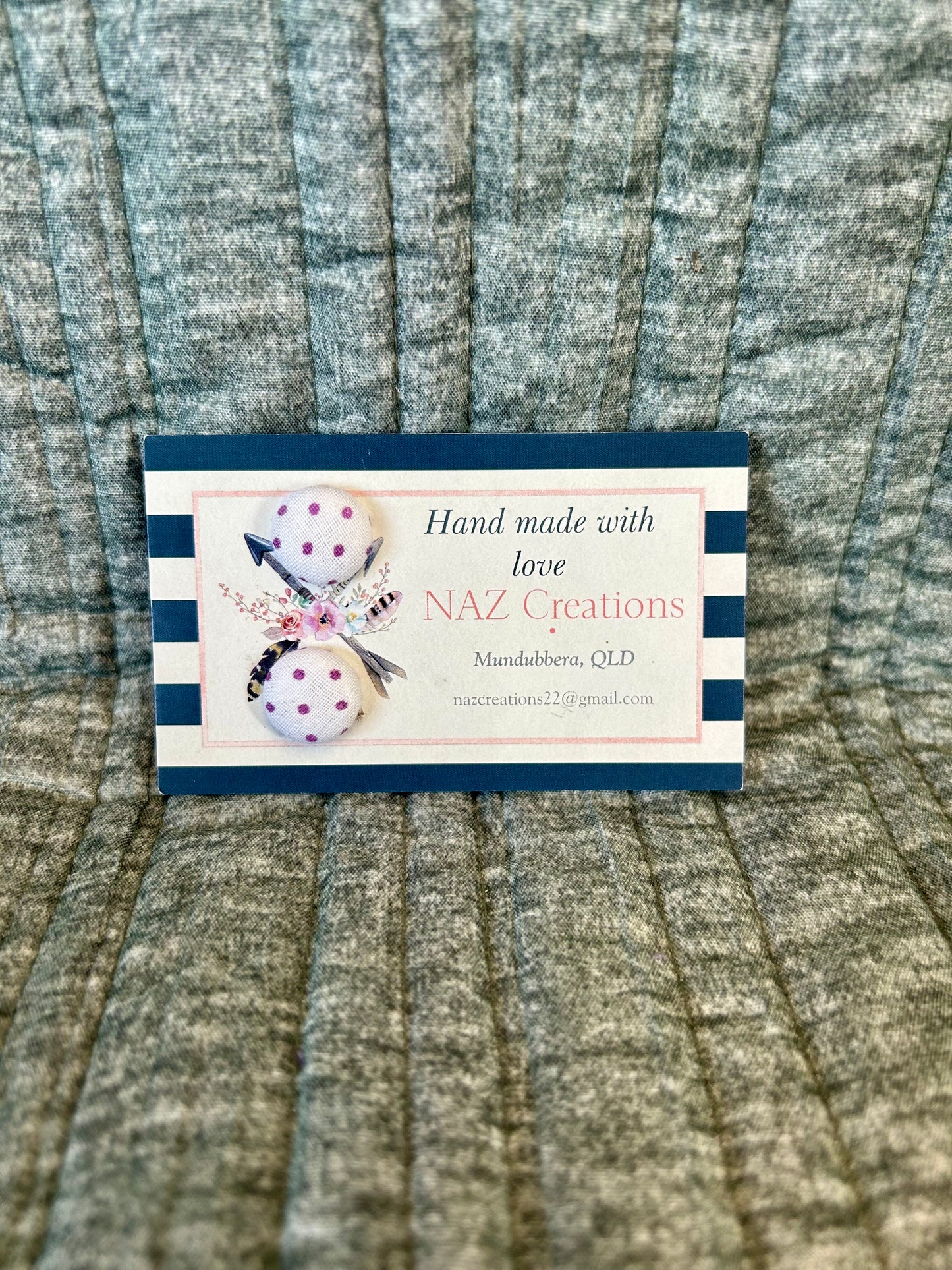 15mm Fabric Button Studs
