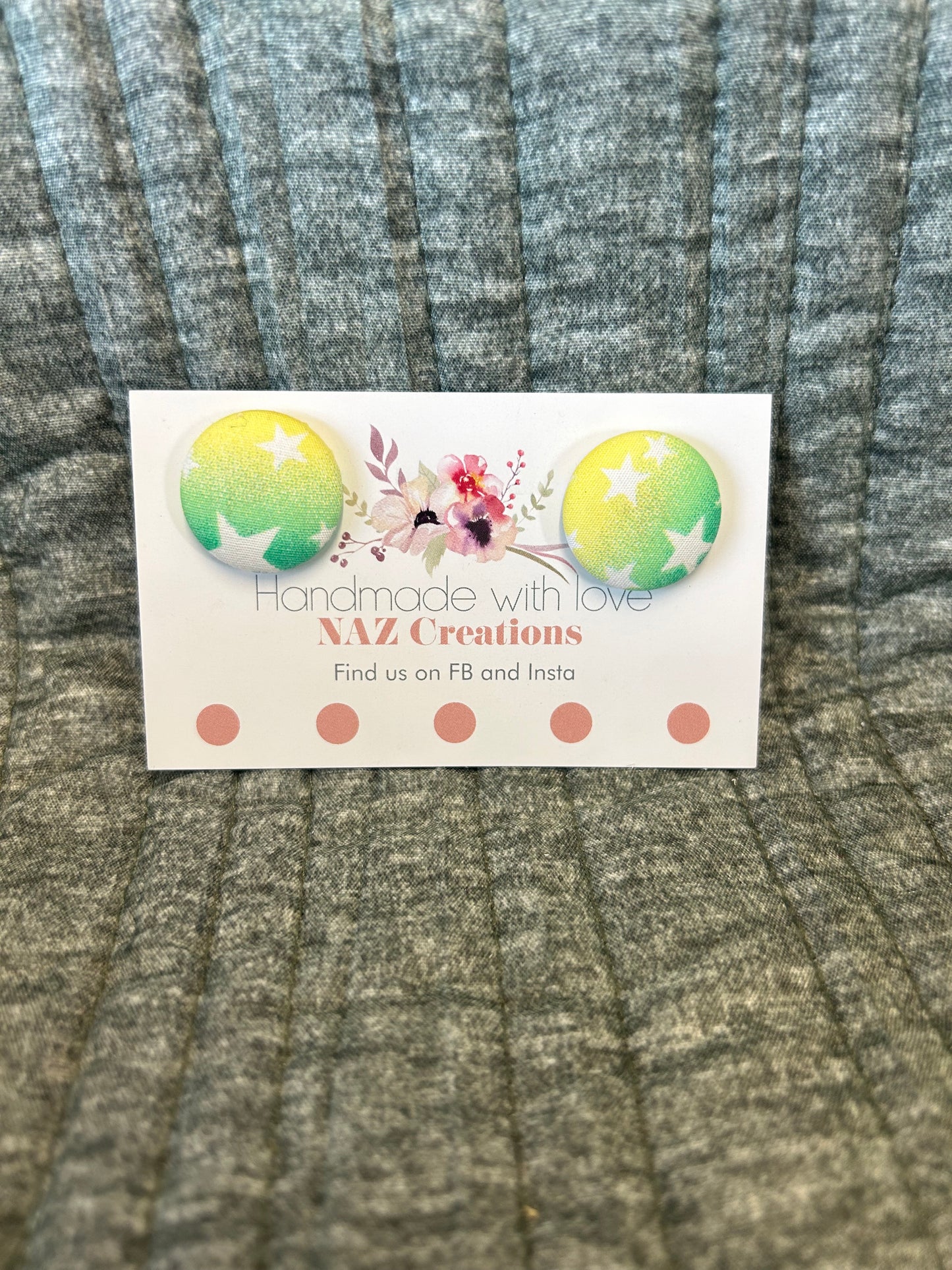 23mm Fabric Button Studs