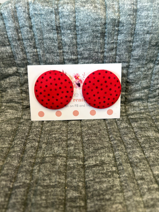 38mm Fabric Button Studs