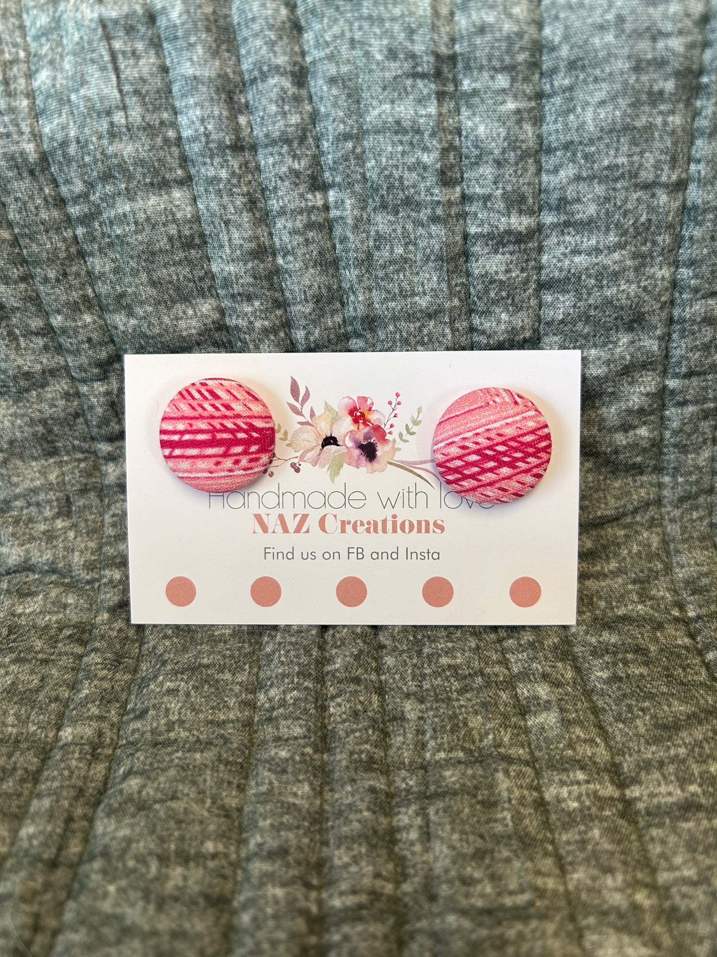 23mm Fabric Button Studs