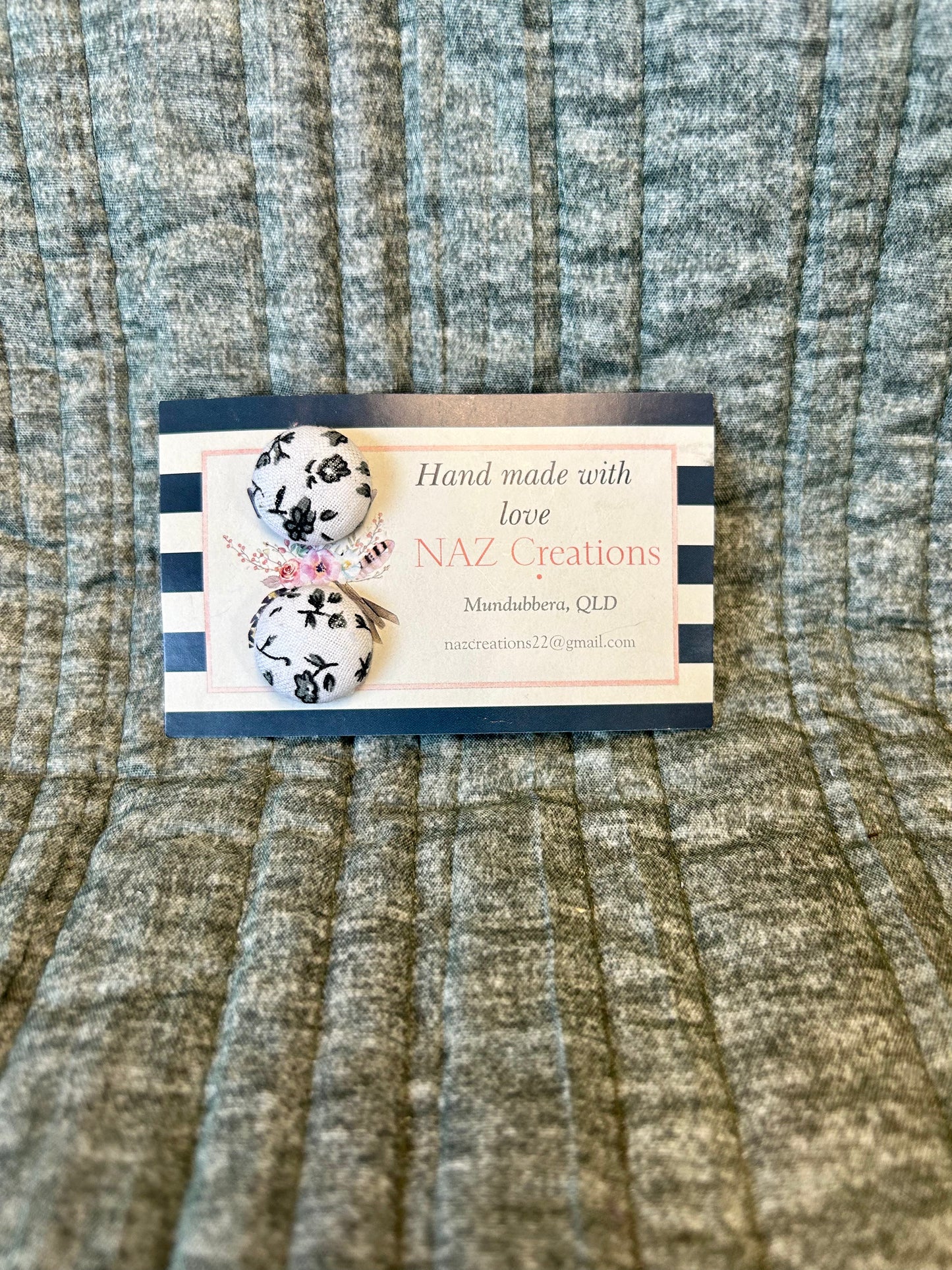 19mm Fabric Button Studs