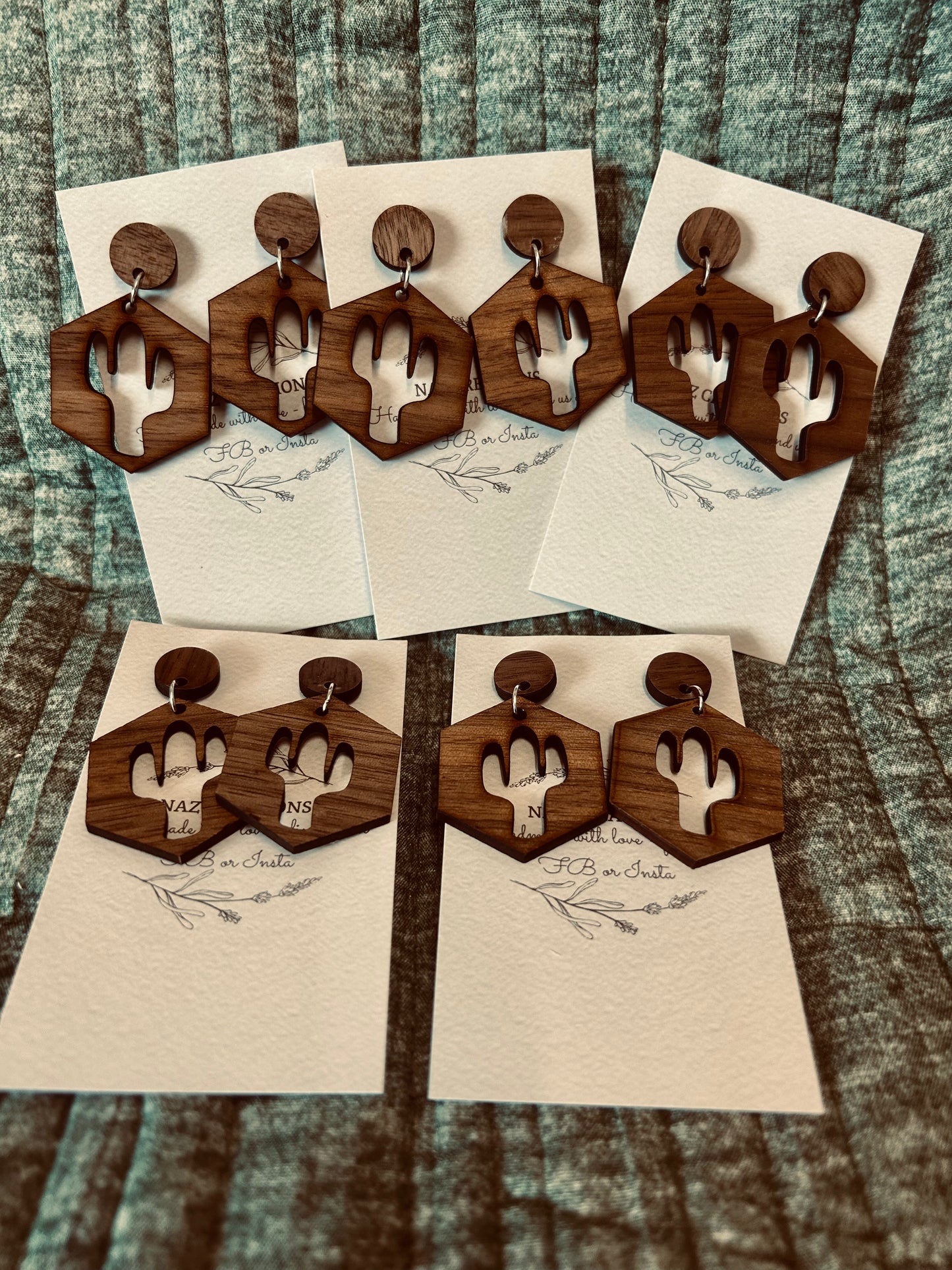 Wooden Cactus STUDS